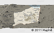 Shaded Relief Panoramic Map of Mulanje, darken