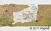 Shaded Relief Panoramic Map of Mulanje, satellite outside