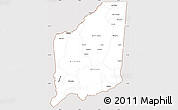 Classic Style Simple Map of Mulanje, cropped outside