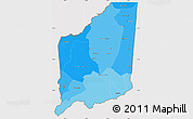 Political Shades Simple Map of Mulanje, cropped outside