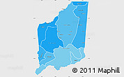 Political Shades Simple Map of Mulanje, single color outside