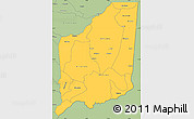 Savanna Style Simple Map of Mulanje