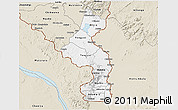 Classic Style 3D Map of Nsanje