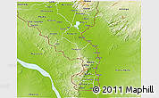 Physical 3D Map of Nsanje