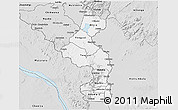 Silver Style 3D Map of Nsanje