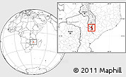 Blank Location Map of Nsanje