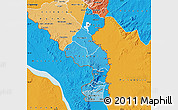 Political Shades Map of Nsanje