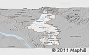 Gray Panoramic Map of Nsanje