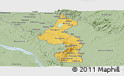 Savanna Style Panoramic Map of Nsanje