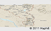 Shaded Relief Panoramic Map of Nsanje