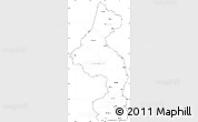 Blank Simple Map of Nsanje, cropped outside