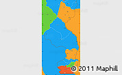 Political Simple Map of Nsanje