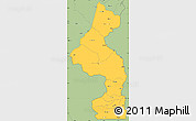 Savanna Style Simple Map of Nsanje