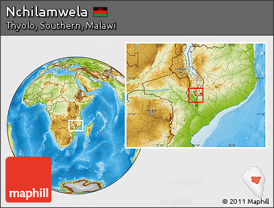 Physical Location Map of Nchilamwela
