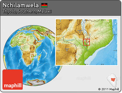 Physical Location Map of Nchilamwela