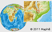 Physical Location Map of Nchilamwela, highlighted parent region