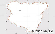 Classic Style Simple Map of Nchilamwela, cropped outside