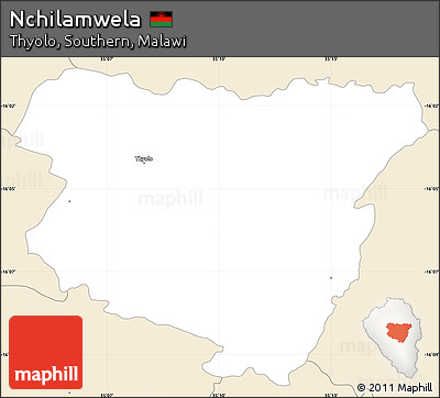 Classic Style Simple Map of Nchilamwela