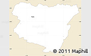 Classic Style Simple Map of Nchilamwela, single color outside