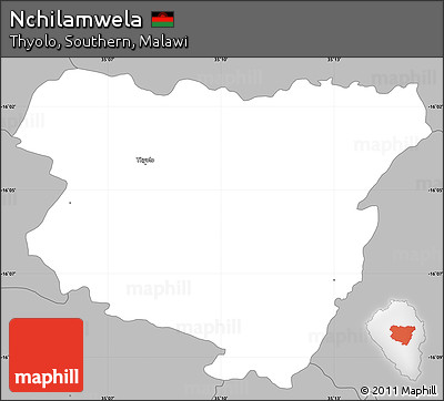 Gray Simple Map of Nchilamwela