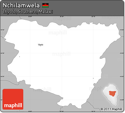 Gray Simple Map of Nchilamwela