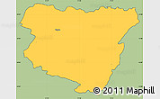 Savanna Style Simple Map of Nchilamwela, cropped outside
