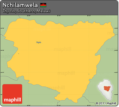 Savanna Style Simple Map of Nchilamwela