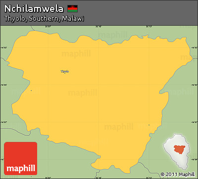 Savanna Style Simple Map of Nchilamwela
