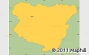 Savanna Style Simple Map of Nchilamwela, single color outside