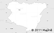 Silver Style Simple Map of Nchilamwela