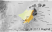 Physical 3D Map of Mlumbe, desaturated