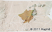 Satellite 3D Map of Mlumbe, lighten