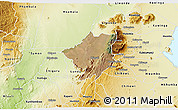 Satellite 3D Map of Mlumbe, physical outside