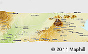Physical Panoramic Map of Mlumbe