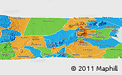 Political Panoramic Map of Mlumbe