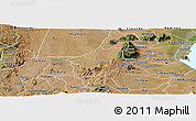 Satellite Panoramic Map of Mlumbe