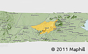 Savanna Style Panoramic Map of Mlumbe