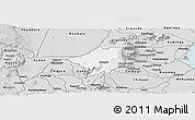Silver Style Panoramic Map of Mlumbe