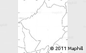 Blank Simple Map of Mlumbe, no labels