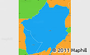 Political Simple Map of Mlumbe