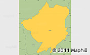 Savanna Style Simple Map of Mlumbe