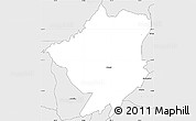Silver Style Simple Map of Mlumbe