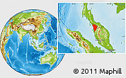 Physical Location Map of Kedah