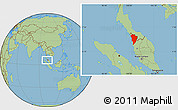 Savanna Style Location Map of Kedah