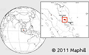 Blank Location Map of Melaka