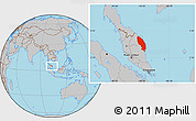 Gray Location Map of Terengganu