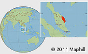 Savanna Style Location Map of Terengganu