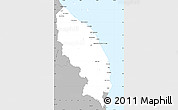 Gray Simple Map of Terengganu