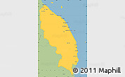 Savanna Style Simple Map of Terengganu