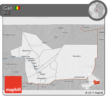Gray 3D Map of Gao